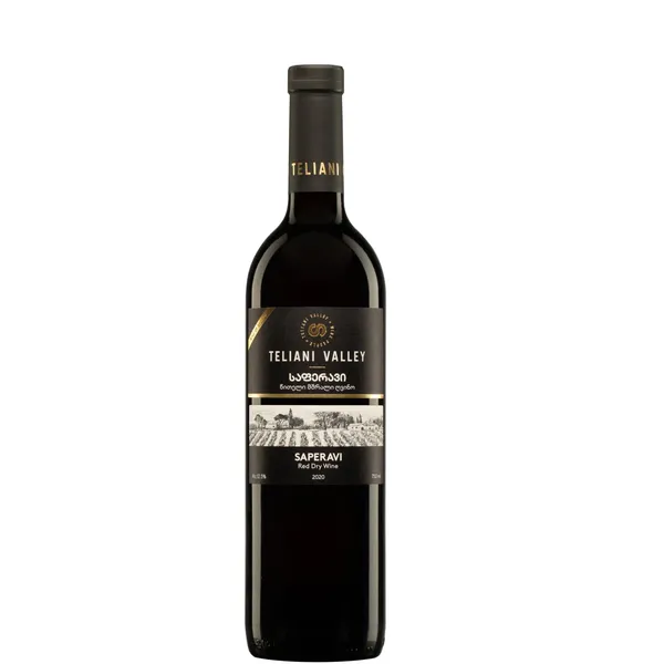 Raudonasis sausas vynas TELIANI VALLEY SAPERAVI, 12,5 % 0,75 l