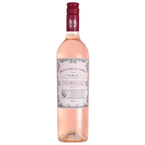 Rausvasis sausas vynas DOPPIO PASSO PRIMITIVO ROSATO IGT, 12 %, 0,75 l