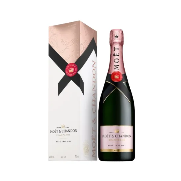Rausvasis sausas šampanas MOET BRUT IMPERIAL ROSE, 0,75 l, 12,5%