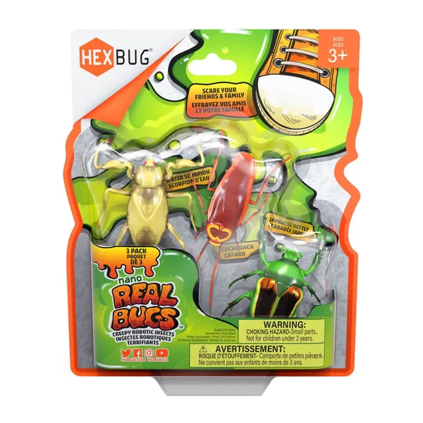 Interaktyvių žaislų rinkinys NANO GYVIAI HEXBUG 6068914, 3 vnt.