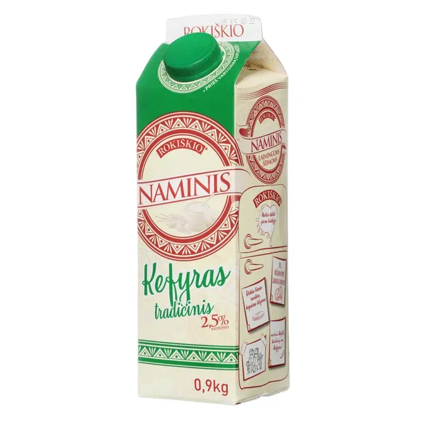 Kefyras ROKIŠKIO NAMINIS, 2.5 % , 0,9 kg. (M)
