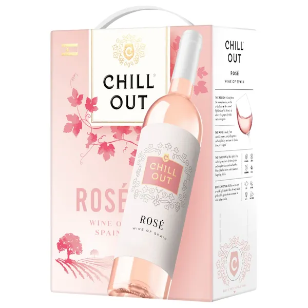 Rožinis sausas vynas CHILL OUT SPAIN BIB 12% 3L