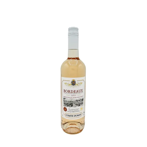 Rožinis sausas vynas COMTE DUMAS BORDEAUX, 12 %, 0,75 l