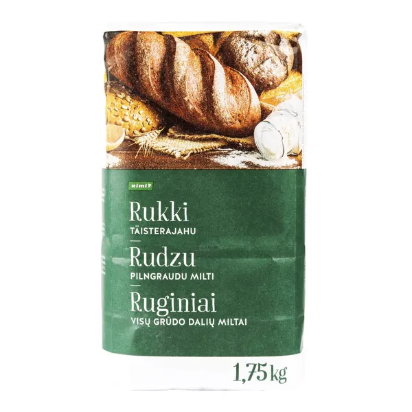 Ruginiai visų grūdo dalių miltai RIMI, 1,75 kg