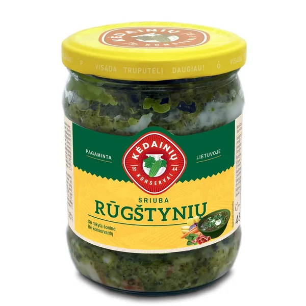 Rūgštynių sriuba su rūkyta šonine KĖDAINIŲ KONSERVŲ FABRIKAS, 480 g
