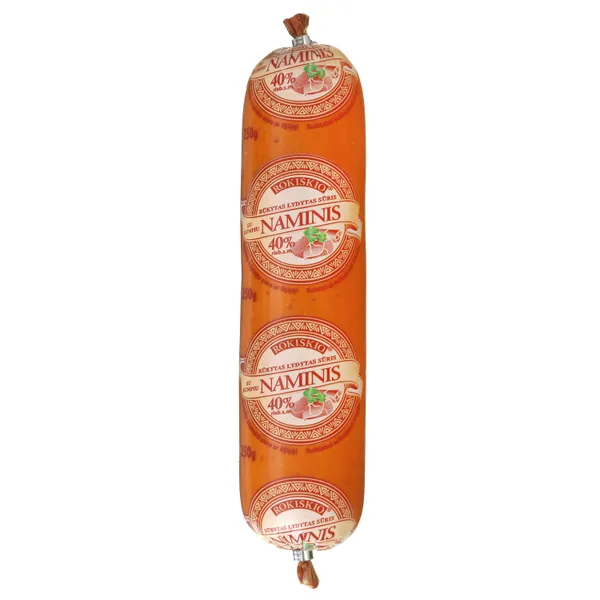 Rūkytas lydytas sūris su kumpiu NAMINIS, 40 % rieb., 250 g