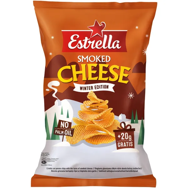 Kart. čipsi Estrella ar kūp. siera g. 200g