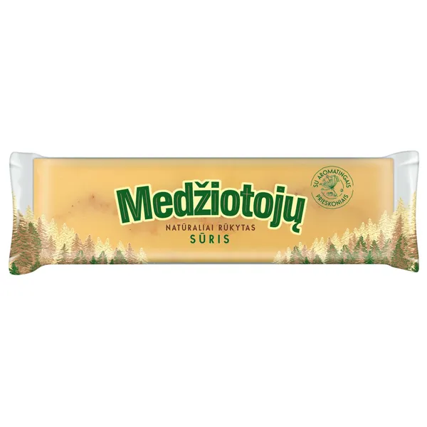 Rūkytas MEDŽIOTOJŲ sūris su prieskoniais, 42 % rieb. s. m., 200 g