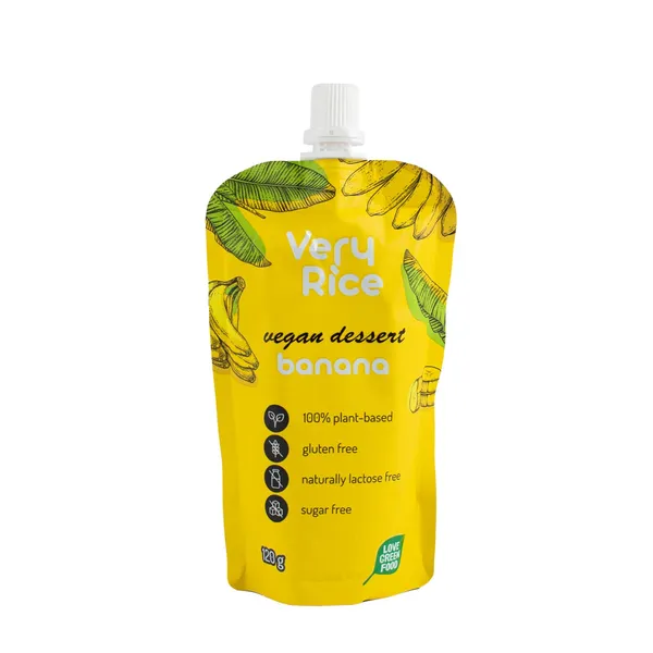 Ryžių ir bananų desertinė tyrelė VERY RICE, 120 g