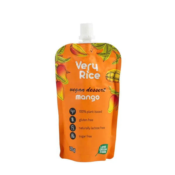 Ryžių ir mangų desertinė tyrelė VERY RICE, 120 g