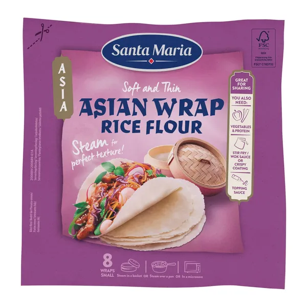 Tortilja Santa Maria Āzijas, mazā 230g