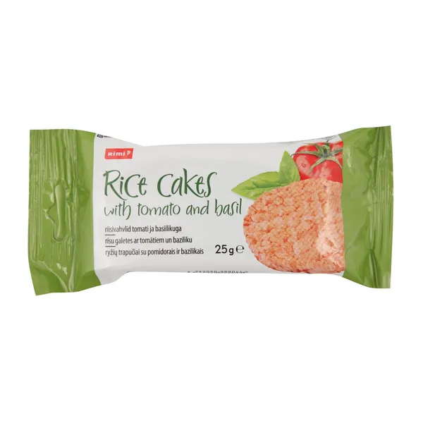 Rīsu galetes Rimi ar tom., baziliku 25g