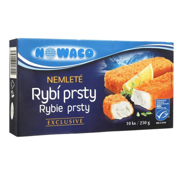 Šaldyti apkepti žuvų filė piršteliai NOWACO, MSC, 250 g