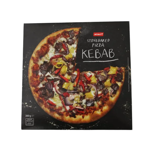 Šaldyta ant akmens kepta pica RIMI KEBAB, 380 g