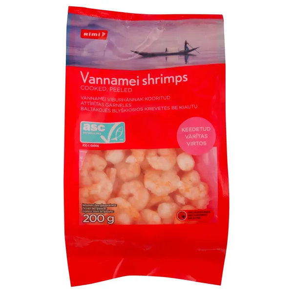 Garneles Rimi vārītas 100/200 ASC 200g