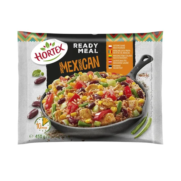 Šaldytos daržovės su vištiena HORTEX MEXICAN, 450 g