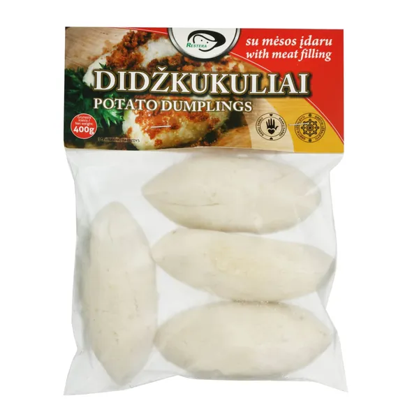 Šaldyti didžkukuliai su mėsos įdaru RESTERA, 400 g