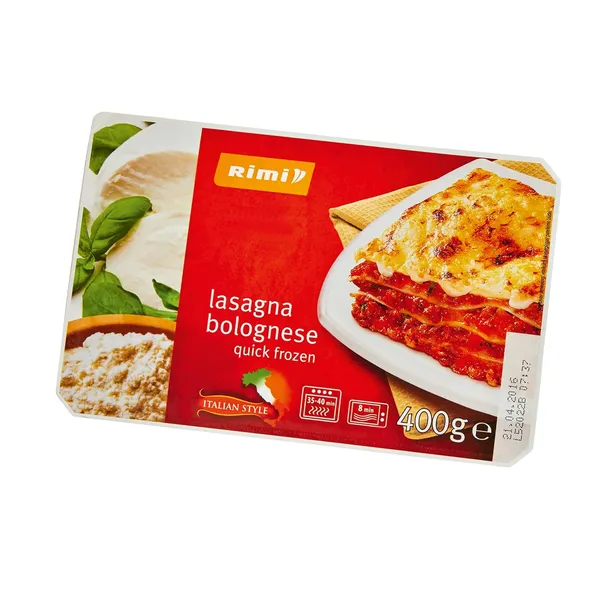 Greitai užšaldyta lazanija su Bolonijos padažu RIMI, 400 g