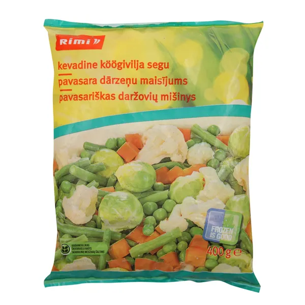 Šaldytas pavasariškas daržovių mišinys RIMI, 400 g