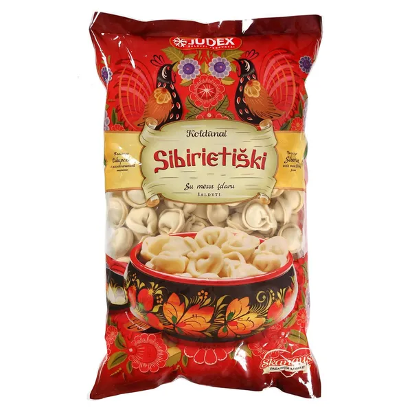 Šaldyti Sibirietiški koldūnai JUDEX su mėsos įdaru, 2 kg