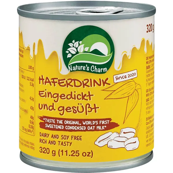 Saldintas kondensuotas avižų gėrimas NATURE'S CHARM, 320 g