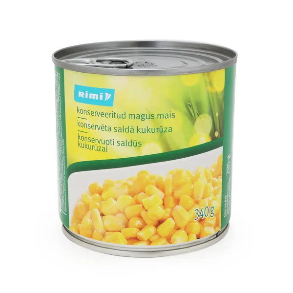 Konservēta kukurūza Rimi saldā 340g/285g