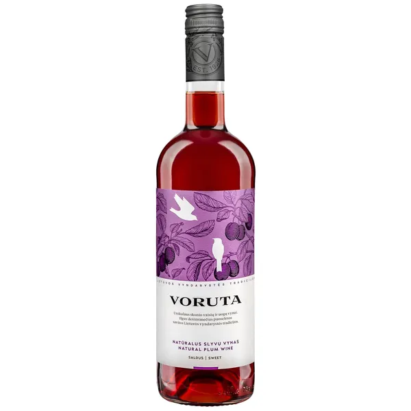 Saldus slyvų vynas VORUTA, 0,75l