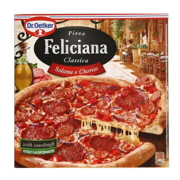 Šaldyta pica su saliamio ir chorizo dešra DR.OETKER FELICIANA, 320 g