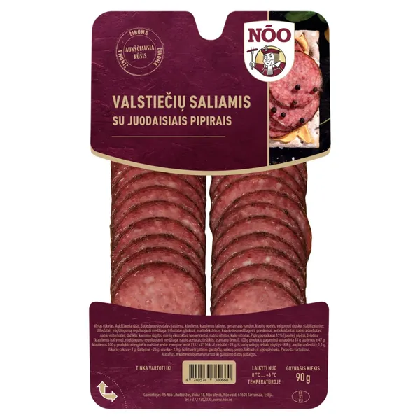 Saliamis su juodaisiais pipirais VALSTIETIS, a. r., 90 g
