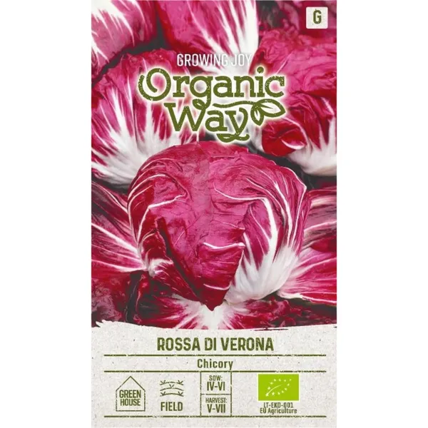 Salotinių trūkažolių sėklos ORGANIC WAY ROSSA DI VERONA