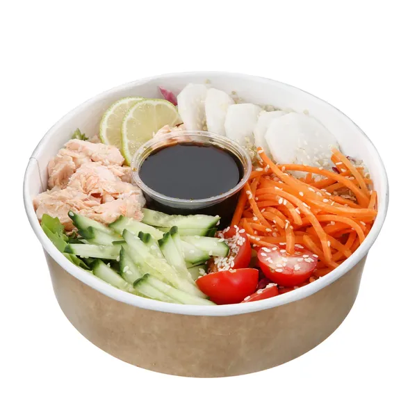 Salotos su garinta lašiša ir TERIYAKI padažu, 320 g