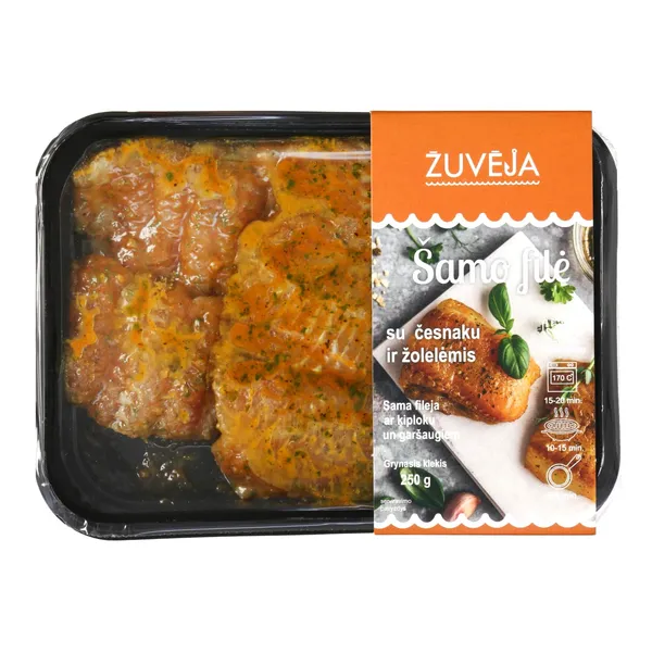Šamo filė su česnaku ir žolelėmis ŽUVĖJA, 250 g