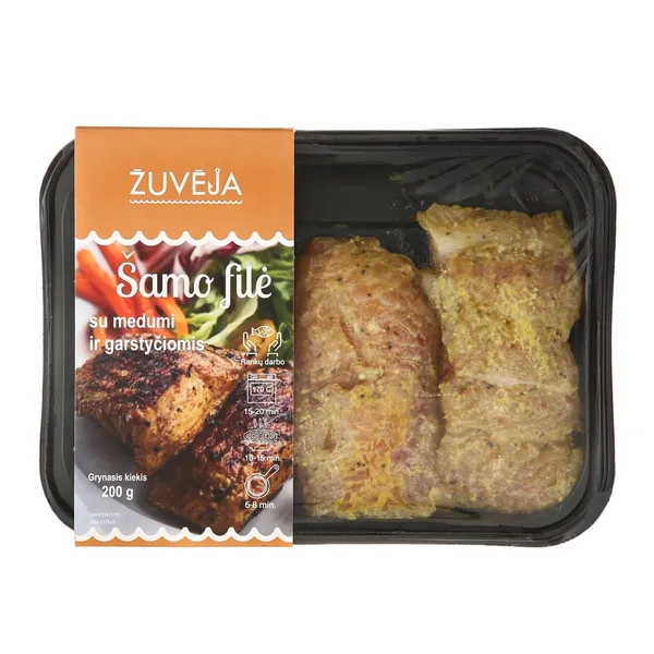 Šamo filė su medumi ir garstyčiomis ŽUVĖJA, 200 g