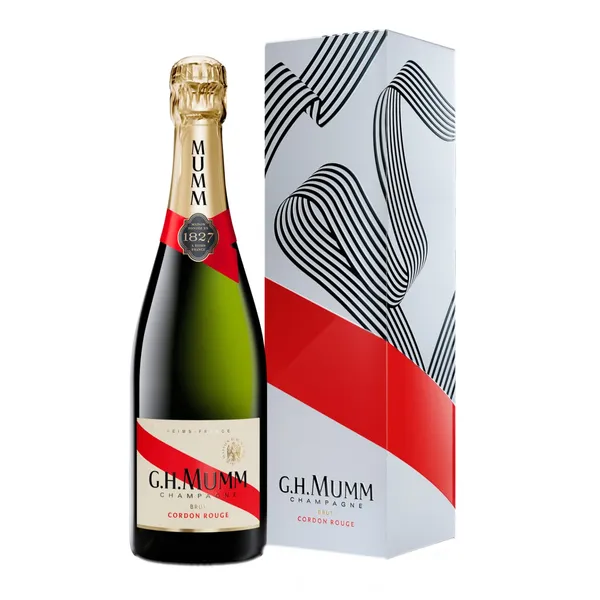 Šampanas G. H. MUMM CORDON ROUGE BRUT dėžutėje, 12 %, 0,75 l