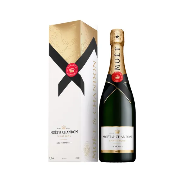 Šampanas MOET & CHANDON IMPERIAL su dėžute, 12 %, 0,75 l