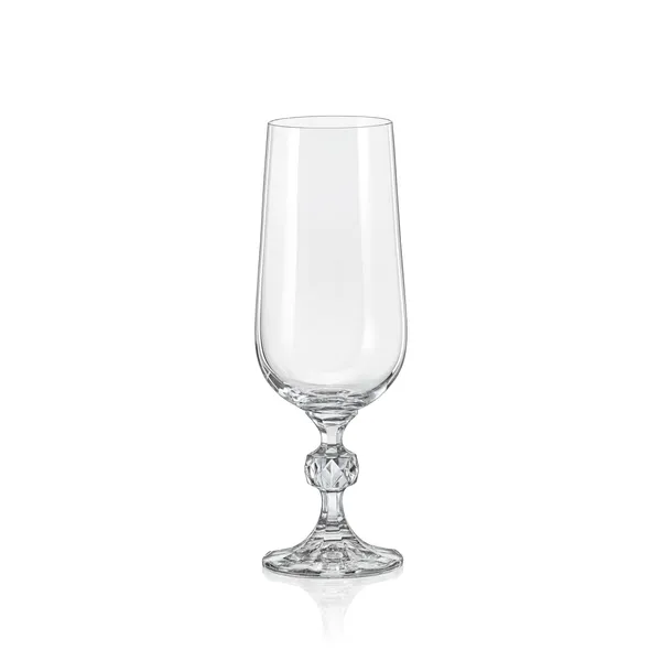 Šampano taurės CLAUDIA CRYSTALEX, 6 vnt, 180 ml