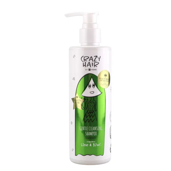 Švelniai valantis šampūnas CRAZY HAIR su laimo ir kivi aromatu, 300 ml