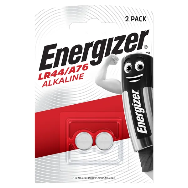Šarminės baterijos ENERGIZER A76/LR44 Alk, 2 vnt