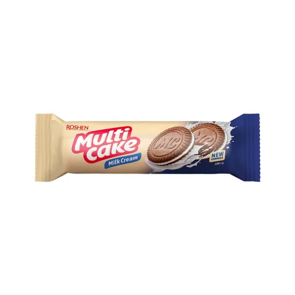 Sausainiai ROSHEN MULTICAKE, su pieninio kremo įdaru, 180 g