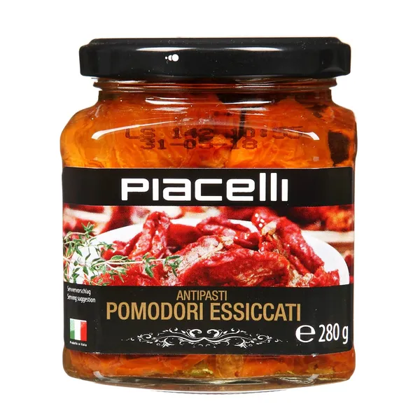 Kaltēti tomāti Piacelli eļļā 280g/148g