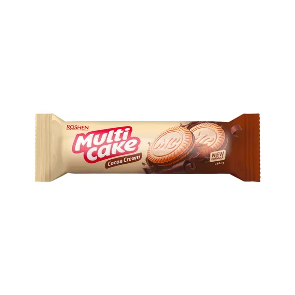 Sausainiai ROSHEN MULTICAKE, su kakaviniu įdaru, 180 g
