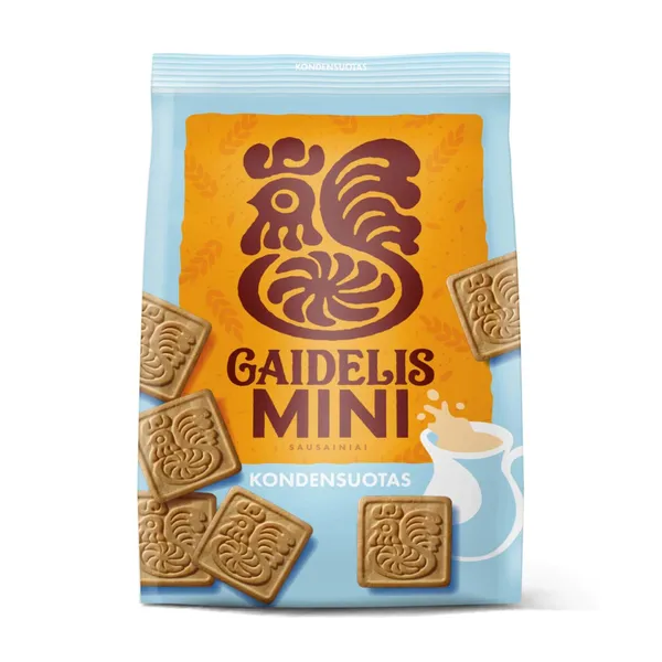 Sausainiai MINI GAIDELIS KONDENSUOTAS su saldintu sutirštintu pienu, 380 g