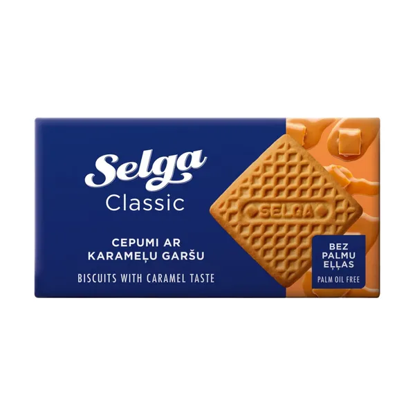 Sausainiai SELGA, karamelės skonio, 180 g