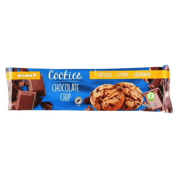Sausainiai su 40% šokolado gabalėliais RIMI, 150g