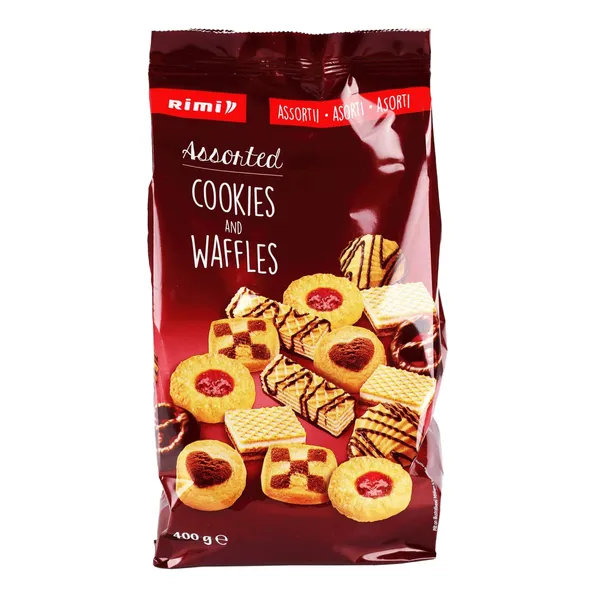 Cepumu un vafeļu asorti Rimi 400g