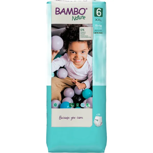 Sauskelnės BAMBO NATURE, 5 dydis 12-18 kg
