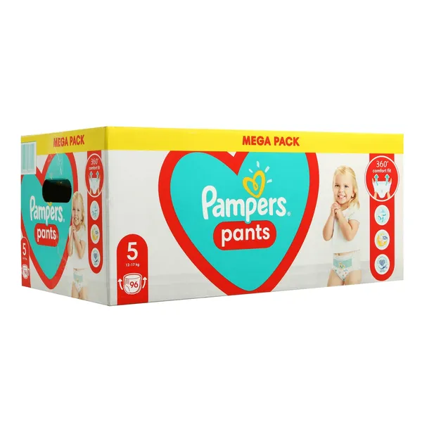 Sauskelnės PAMPERS PANTS MEGA BOX 12-18kg., 5 dydis, 96 vnt.