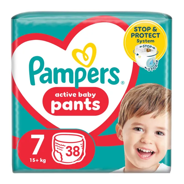 Sauskelnės-kelnaitės PAMPERS Pants, Jumbo Pack, 7 dydis, 38 vnt.