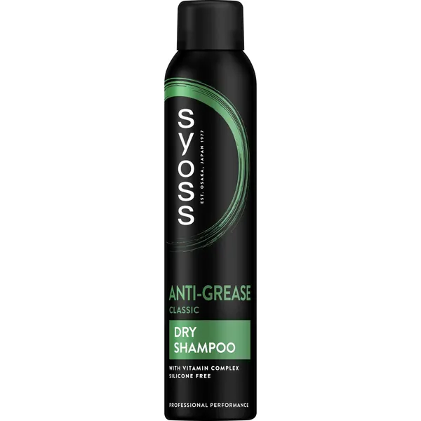 Sausas plaukų šampūnas SYOSS ANTI-GREASE, 200 ml