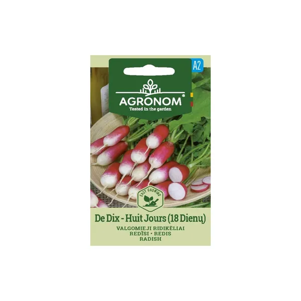 Sėklos ridikėliai valgomieji de dix-hui jours (18) AGRONOM